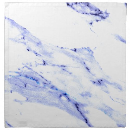 Blue and White Marble Cloth Napkin