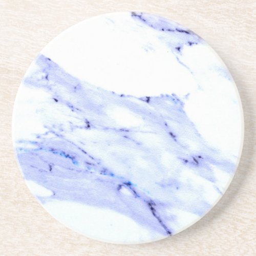 Blue and White Marble Drink Coaster