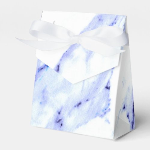 Blue and White Marble Favor Boxes