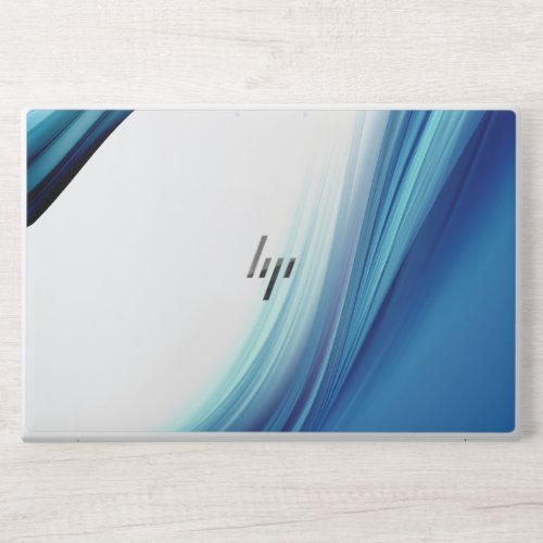 Blue and White Marble HP Elite Book HP Laptop Skin