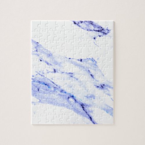 Blue and White Marble Jigsaw Puzzle