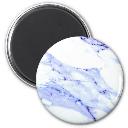 Blue and White Marble Magnet
