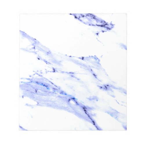 Blue and White Marble Notepad