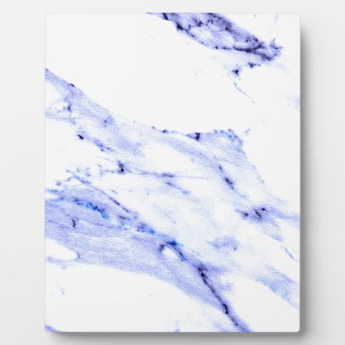 Blue and White Marble Plaque