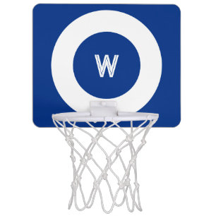 Blue and White Mini Basketball Hoop