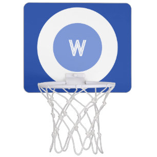 Blue and White Mini Basketball Hoop