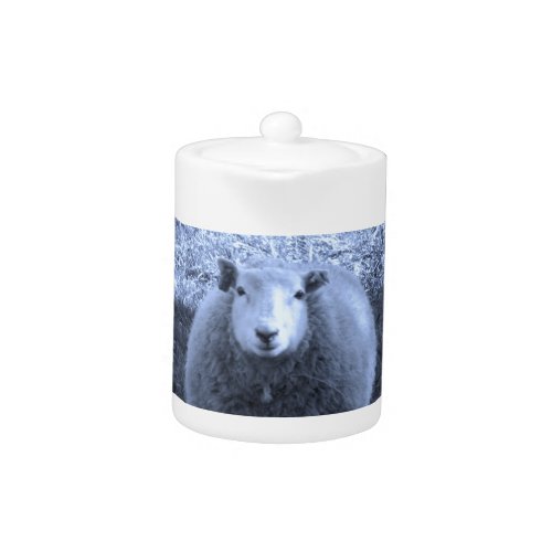 Blue and White  Mother sheep Teapot