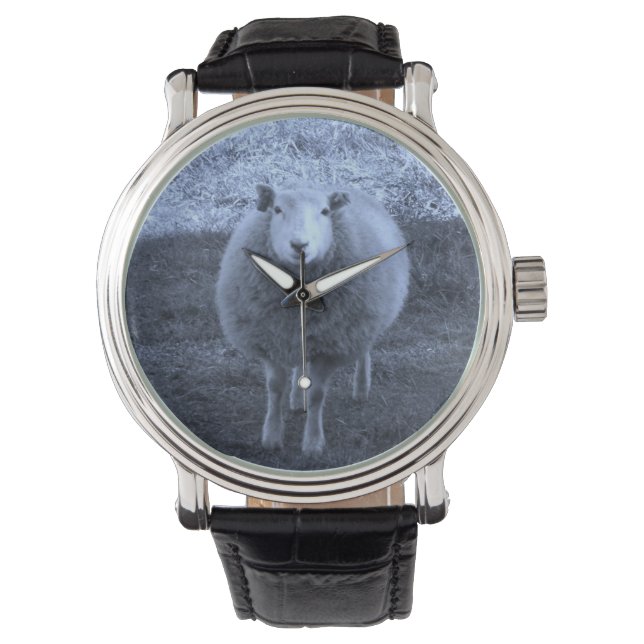 Blue and White  Mother sheep. Watch (Front)
