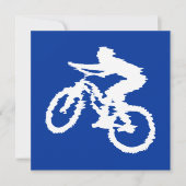Blue and White Mountain Bike (Front)