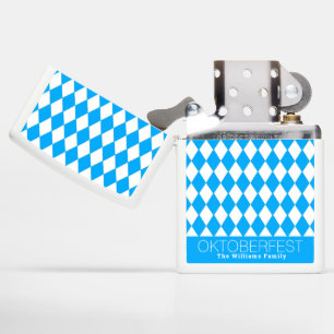 Blue and White Oktoberfest Zippo Lighter