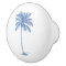 Blue and White Palm Palmetto Tree