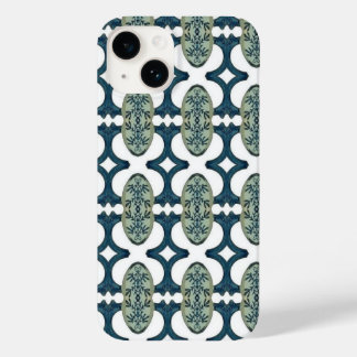 Blue And White Pattern Case-Mate iPhone 14 Case