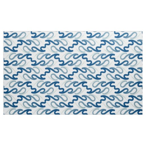 Blue and white pattern fabric