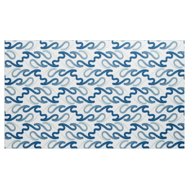 Blue and white pattern fabric (Yard)