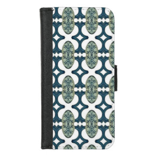 Blue And White Pattern iPhone 8/7 Wallet Case