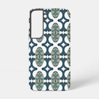Blue And White Pattern Samsung Galaxy S22 Case