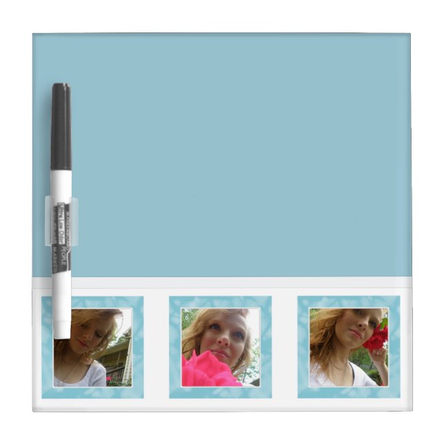 Blue And White: Picture Dry Erase Board (Front)