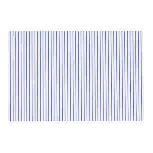 Blue and White Pinstripe Laminated Placemat