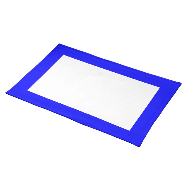 Blue and White Placemat (On Table)