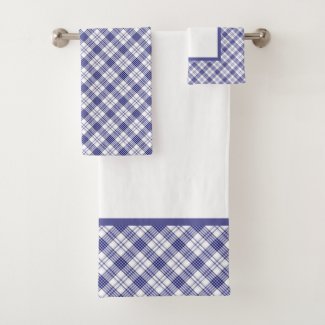 Blue And White Plaid