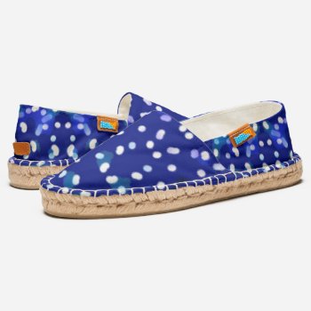 Blue And White Polka Dot Espadrilles by SPKCreative at Zazzle
