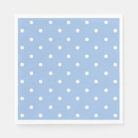 Blue and White Polka Dot