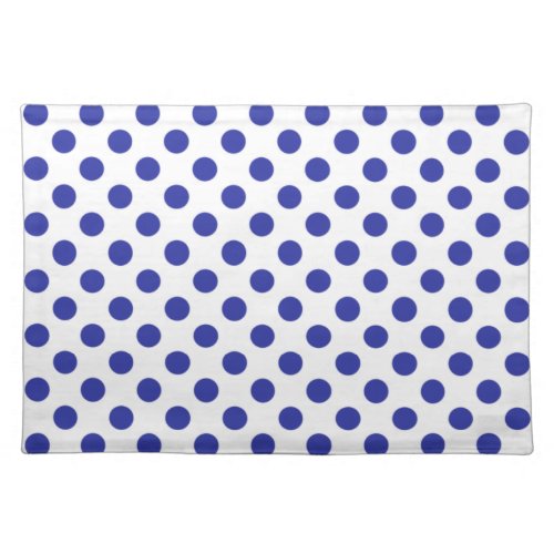 Blue and White Polka Dot Placemats