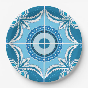 💙🤍Blue and white Porto Azulejos, Paper Plates