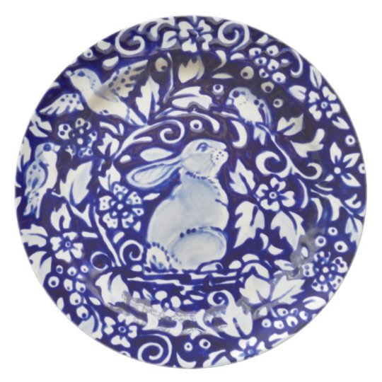 Blue And White Melamine Plates & Melamine Blue/Green Sea Life 12Piece