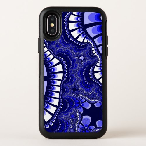 Blue and White Remix OtterBox Symmetry iPhone X Case