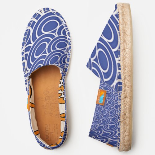 Blue and White Repeat Afridrille Espadrilles