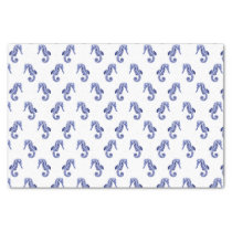 Nautical white anchor on a navy blue background tissue paper