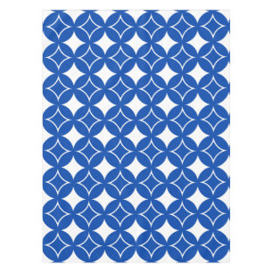 Blue and white shippo pattern tablecloth