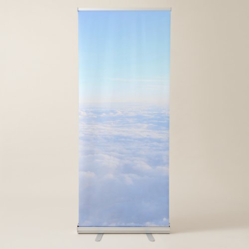 Blue and White Simple Best Vertical  Retractable Banner