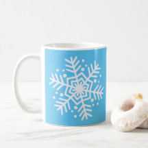 Blue and White Snowflake Christmas Theme