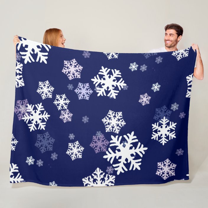 blue snowflake blanket