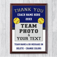 Blue and White, Softball Coach Appreciation Gifts,