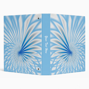 Blue and White Spiral 1 inch binder template