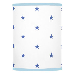 Blue and White Star Lamp Shade
