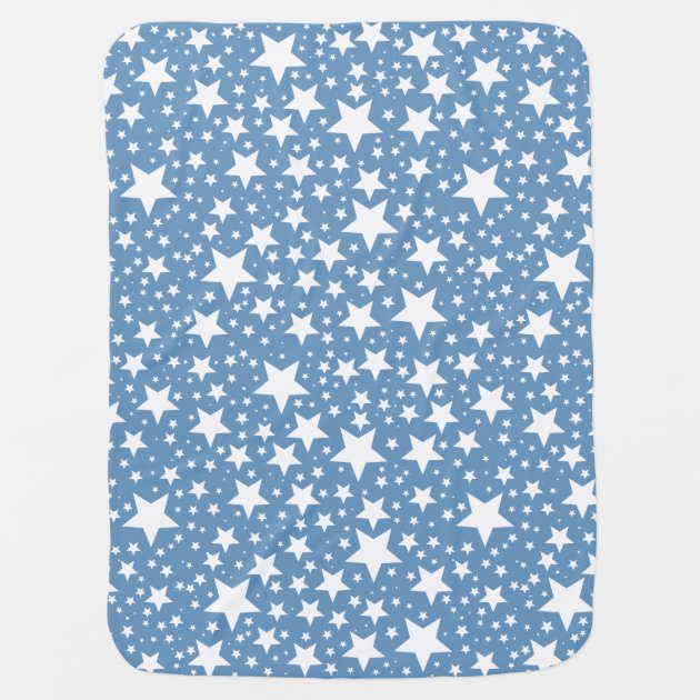 Blue blanket best sale with white stars