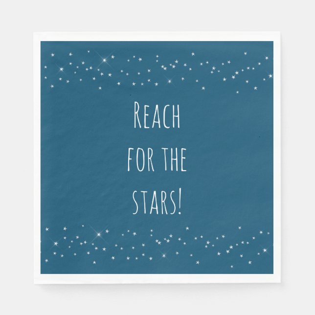 Blue and White Stars  Napkins (Front)