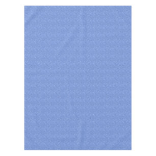 Blue and White Stars on Blended Light Blue Tablecloth