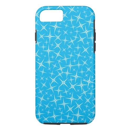 Blue and White Stars Pattern iPhone 87 Case