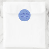 Blue and White Stars Save the Date Stickers (Bag)