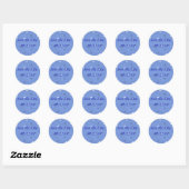 Blue and White Stars Save the Date Stickers (Sheet)