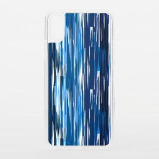 blue and white streaks iPhone XS case