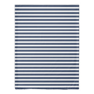 Blue and White Stripe Duvet Cover