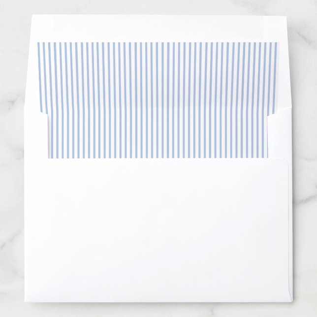 Blue and White Stripe Envelope Liners (In Envelope)