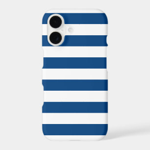 Blue and White Stripe iPhone 17 Case