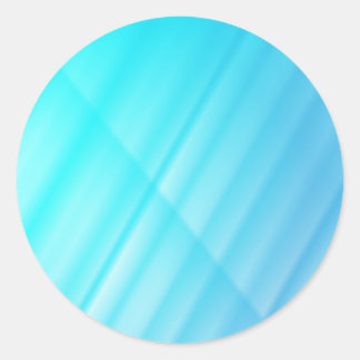 Blue and white striped abstract background classic round sticker